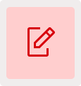 A red pen and a check mark icon, symbolizing completion and approval.