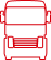 A red truck with a logo on the side, representing a company or brand.